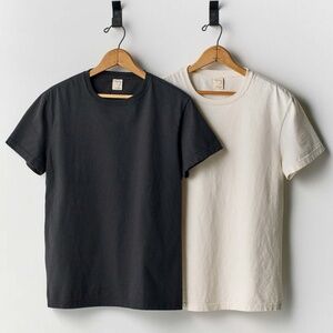 imogene + willie the cotton project tee LARGE 2-pack black & white
